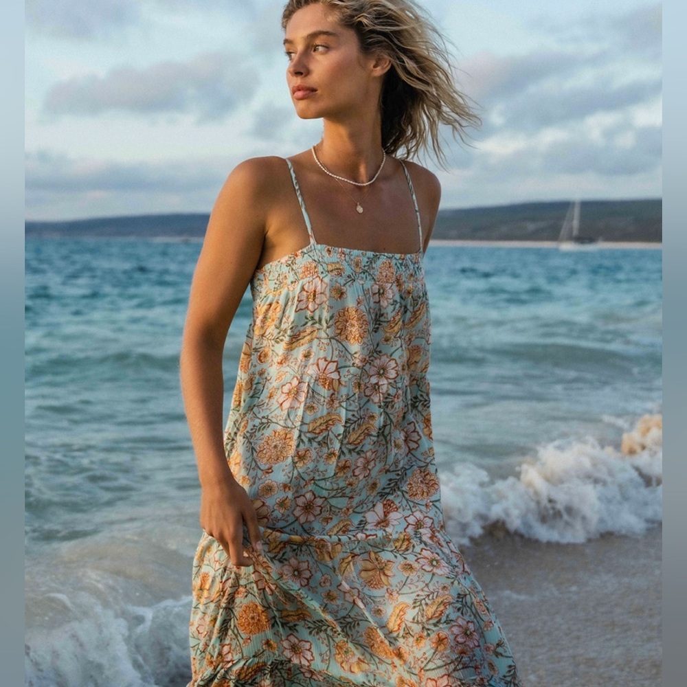 Billabong Flowy Floral Midi Dress - Picture 5 of 9